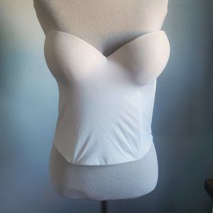 White Strapless Corset Bustier Bra/Top
